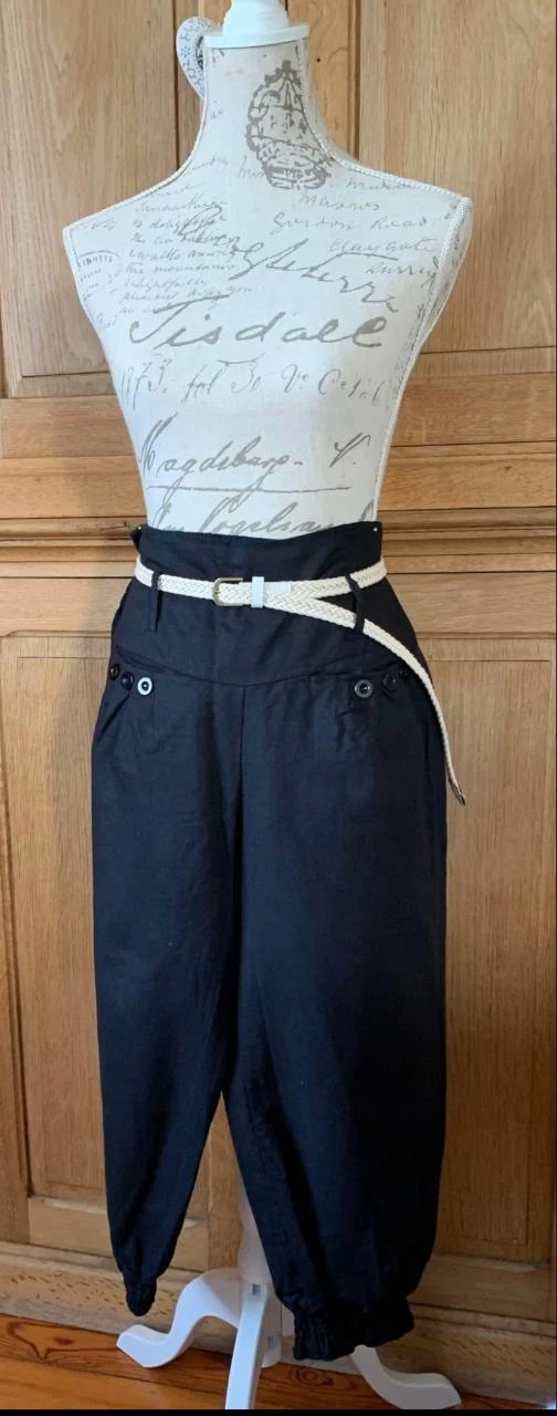 🍊 Bohemian coral & black sleeveless set + white woven leather belt - M/L – photo 4